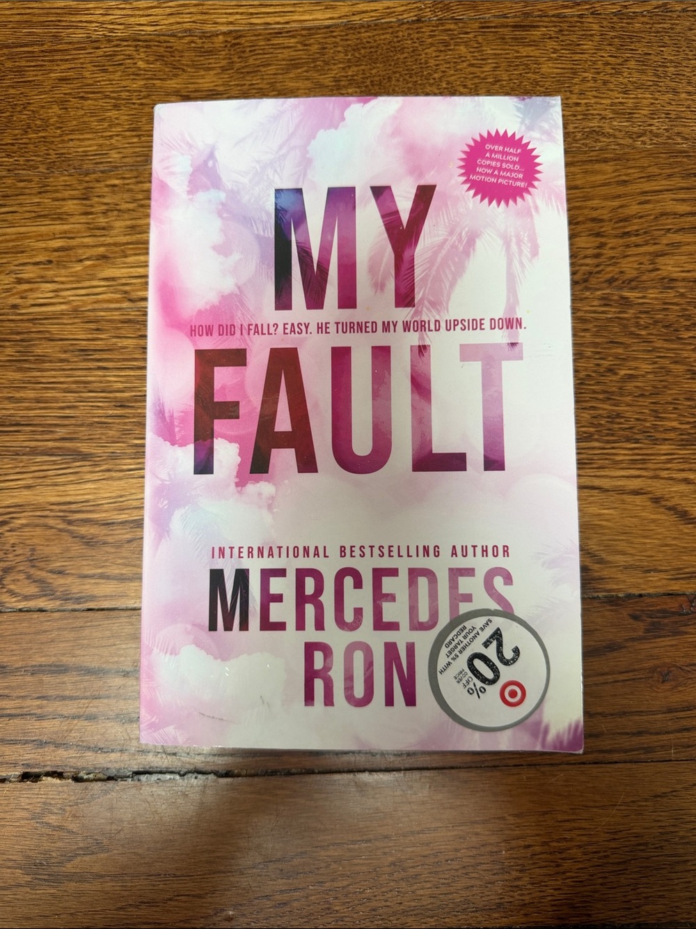'My Fault' Pink and White Wall Art Print